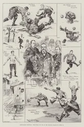 Associação de Futebol, o Laço da Taça Final no Crystal Palace em 15 de abril